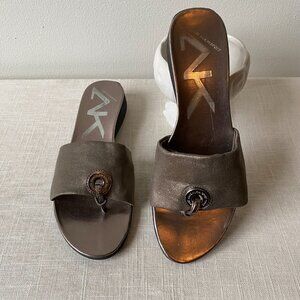 Anne Klein Sport Metallic Sandals